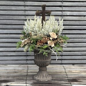 Pokal braun-weiß | Gärtnerei Andel